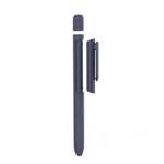 For Apple Pencil 1 AhaStyle PT141 Triple Defense Pen Clip Silicone Protective Case(Midnight Blue)