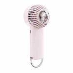 Outdoor Handheld Ice Air Conditioning Fan Astronaut Night Light Semiconductor Cooling Fan(Pink)