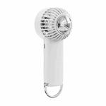 Outdoor Handheld Ice Air Conditioning Fan Astronaut Night Light Semiconductor Cooling Fan(White)