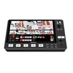 FEELWORLD L4 Multi-Camera Video Mixer Switcher 10.1" Touch Screen USB 3.0 Fast Streaming(US Plug)