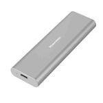 Blueendless M2815SN M.2 Dual Protocol Type-C 3.1 Mobile Hard Disk Box Laptop External SSD(Silver)