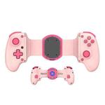 BSP-D10S Wireless Stretch Game Controller With Heat Dissipation Fan for Switch / Android / IOS / PC / PS3 / PS4(Pink)