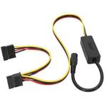 Adapter DC 5.5 x 2.5mm To Hard Disk Power Supply Cable, Model: One To Two SATA