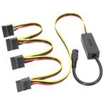 Adapter DC5525 To Hard Disk Power Supply Cable, Model: One To Four SATA