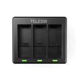 TELESIN GP-BCG-902 Battery 3 Slots Charger For GoPro HERO12 Black / HERO11 Black / HERO10 Black / HERO9 Black