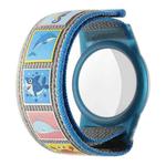 For AirTag Protective Case Children Watchband Anti-lost Locator Waterproof Wristband Bracel(Ocean)