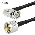 10m BNC Male Right Angle To UHF PL259 Male RG58 Coaxial Cable