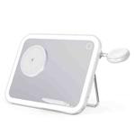 15W 3-in-1 MagSafe Magnetic Folding LED Makeup Mirror Night Light Wireless Charger(White)