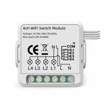 4CH WiFi Smart Switch Module For Alexa / Google Home / Tuya Smart Life APP