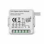 2CH Zigbee Smart Switch Module For Alexa / Google Home / Tuya Smart Life APP