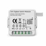 3CH Zigbee Smart Switch Module For Alexa / Google Home / Tuya Smart Life APP