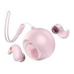 In-Ear Small Coconut Ball Stereo Bluetooth Earphones With Charging Compartment(Pink)