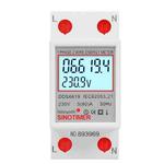 SINOTIMER  DDS6619 80A 230V Din Rail Single Phase Energy Meter Voltage Current Power Meter With Backlight 