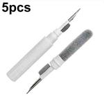 5pcs SM-116 3-in-1 Multifunctional Bluetooth Earphone Cleaning Pen Keyboard Cleaning Brush Set(White)