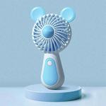Cute Cartoon Handheld Small Fan Mini Portable USB Charging Fan, Size: Bear(Blue)