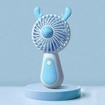 Cute Cartoon Handheld Small Fan Mini Portable USB Charging Fan, Size: Deer(Blue)