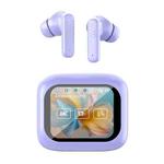 LX-10 Full-Color Touch Screen ANC+ENC Dual Noise Reduction In-Ear Wireless Bluetooth Earphone(Purple)