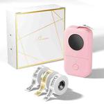 Phomemo D30 Thermal Label Printer Portable Bluetooth Mini Label Maker Machine With 3 Rolls Paper Pink