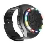 U6 Watch-shaped Wearable Bluetooth Speaker Selfie Sports Smart Speaker(Black)