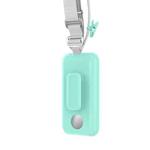 For Apple Vision Pro Battery PC Case Holder With Belt Clip And Shoulder Strap VR Headset Accessory(Mint Green)