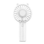 Mini USB Handheld Fan Rechargeable Portable Desktop Phone Holder(White)