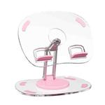 Desktop Foldable Portable Acrylic Mobile Phone Holder 360 Degree Rotating Tablet Stand(Pink)