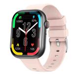 F70  2.1 Inch Screen Smart Watch With Blood Sugar/Blood Oxygen Monitoring /SOS Alarm/100+ Sports Modes, Color: Black Pink