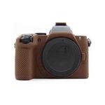 For Nikon Z50II Smooth Surface Camera Protective Silicone Case(Brown)