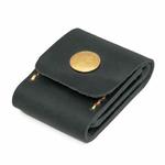 Mobile Phone SIM Card Leather Case Memory Card Case Guitar Pick Case(Black)