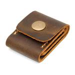 Mobile Phone SIM Card Leather Case Memory Card Case Guitar Pick Case(Brown)