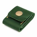 Mobile Phone SIM Card Leather Case Memory Card Case Guitar Pick Case(Green)