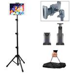 1.6m Adjustable Tablet Stand Floor-Standing Retractable Mobile Phone Tripod, Model: 303(With Cloth Bag)