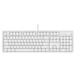 Rapoo V500DIY Mechanical Keyboard With Light Effect 18 Keys Hot Swap Fast Silver Shaft Desktop Laptop Wired Keyboard(White)