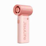 JisuLife High Speed Handheld Small Fan Mini Portable USB Rechargeable Desktop Cooling Electric Fan, Battery Capacity: 3600mAh(Pink)