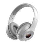 X5 Portable Digital Display Folding Headset FM Radio Headphones, Color: Charging White