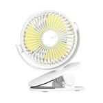 JisuLife FA29A Clip Desktop Mini Fan Portable USB Rechargeable Fan(White)