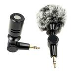 Mobile Phone Live Broadcast Microphone, Style: Pro 3.5 Straight 3-section Plug (Rabbit Fur Cover)