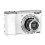 DC305X 5K/30FPS 2.8-Inch HD Shooting 5X Optical Zoom Anti-Shake Digital Camera, Color: White US Plug