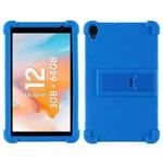 For Blackview Tab 50 WiFi Shockproof Silicone Tablet Case With Holder(Blue)