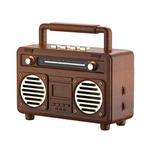 BT21 Retro USB Flash Drive FM Radio Wireless Bluetooth Speaker, Color: Rosewood