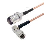 20cm CC4 Male Elbow To BNC Female Connector Cable RG179 Coaxial RF Wire