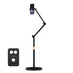 1.7m Mobile Phone Floor Stand Overhead Shooting Holder Retractable Lazy Support, Spec: With Remote Control