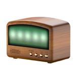 BT11-D Mini Card USB Flash Drive FM Radio Retro Wireless Bluetooth Speaker, Color: Pearwood