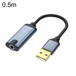 0.5m JINGHUA Z17 USB Sound Card With Cable Cell Phone Earphone Audio Converter