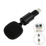 Mobile Phone Live Broadcast Microphone, Style: TYPE-C Straight Head Jerry Solution (Sponge Cover)