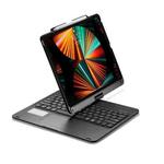 For iPad Pro 12.9 Inch 2022/2021/2020/2018 Tablet Bluetooth Touch Keyboard With Backlight 360 Degree Rotation(Black)