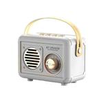 FT-BT20 Mini Retro Card USB Flash Drive FM Radio Wireless Bluetooth Speaker(White)