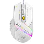 Inphic PG1 RGB Light Emitting Computer Gaming Wired Mouse(White)