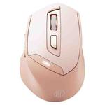 Inphic DR8 2.4G Wireless + Bluetooth 5.0/4.0 Tri-mode Charging Mute Office Gaming Computer Mouse(Milk Tea Color)