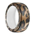 For Samsung Galaxy Ring / Oura Ring Silicone Elastic Printing Cover Scratch Resistant Case, Size: S(Leopard Print)